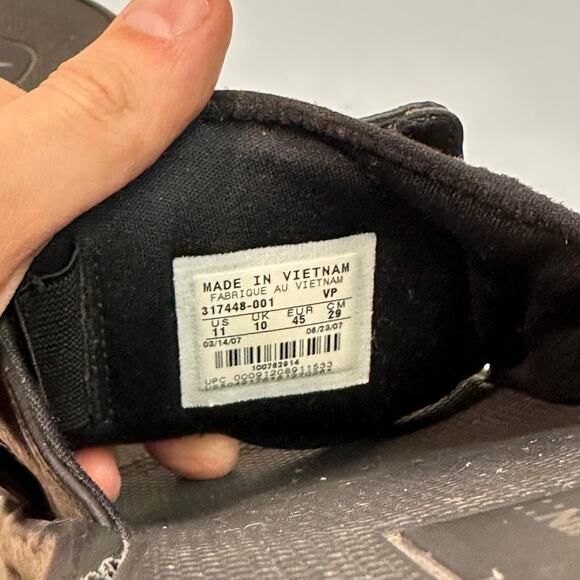 VERY GOOD Nike Air Max Slide 2007 Nike Golf Adjustable Black White Vintage 11 - Picture 11 of 12